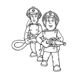 Раскраска: Сэм Пожарный (мультфильмы) #39774 - Раскраски для печати