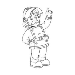 Раскраска: Сэм Пожарный (мультфильмы) #39796 - Раскраски для печати