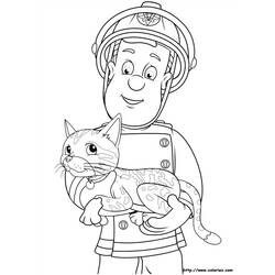 Раскраска: Сэм Пожарный (мультфильмы) #39797 - Раскраски для печати