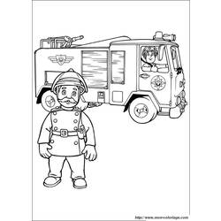 Раскраска: Сэм Пожарный (мультфильмы) #39822 - Раскраски для печати