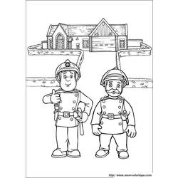Раскраска: Сэм Пожарный (мультфильмы) #39841 - Раскраски для печати