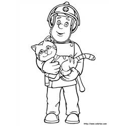 Раскраска: Сэм Пожарный (мультфильмы) #39860 - Бесплатные раскраски для печати