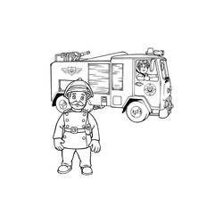 Раскраска: Сэм Пожарный (мультфильмы) #39863 - Раскраски для печати