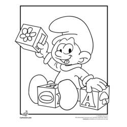 Раскраска: Smurfs (мультфильмы) #34595 - Бесплатные раскраски для печати