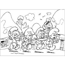 Раскраска: Smurfs (мультфильмы) #34598 - Раскраски для печати
