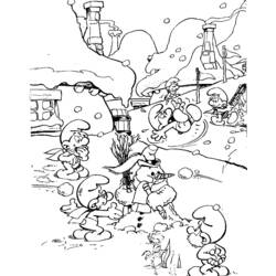Раскраска: Smurfs (мультфильмы) #34642 - Бесплатные раскраски для печати