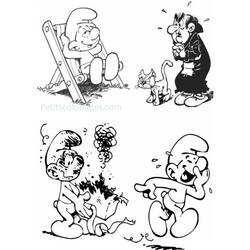 Раскраска: Smurfs (мультфильмы) #34644 - Бесплатные раскраски для печати