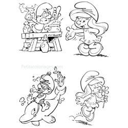 Раскраска: Smurfs (мультфильмы) #34652 - Раскраски для печати