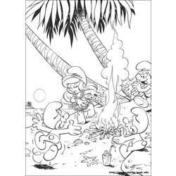 Раскраска: Smurfs (мультфильмы) #34679 - Раскраски для печати