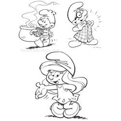 Раскраска: Smurfs (мультфильмы) #34680 - Бесплатные раскраски для печати