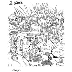 Раскраска: Smurfs (мультфильмы) #34726 - Раскраски для печати