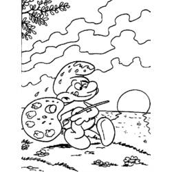 Раскраска: Smurfs (мультфильмы) #34772 - Бесплатные раскраски для печати