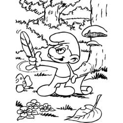 Раскраска: Smurfs (мультфильмы) #34788 - Бесплатные раскраски для печати