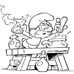 Раскраска: Smurfs (мультфильмы) #34832 - Бесплатные раскраски для печати