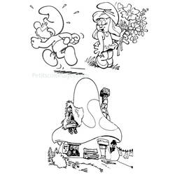 Раскраска: Smurfs (мультфильмы) #34836 - Раскраски для печати