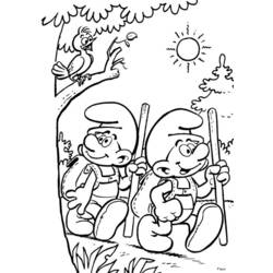 Раскраска: Smurfs (мультфильмы) #34848 - Бесплатные раскраски для печати