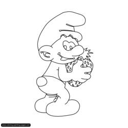 Раскраска: Smurfs (мультфильмы) #34890 - Бесплатные раскраски для печати