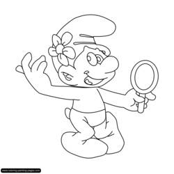 Раскраска: Smurfs (мультфильмы) #34918 - Бесплатные раскраски для печати