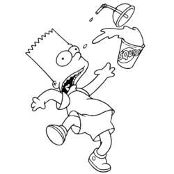 Раскраска: Симпсон (мультфильмы) #23787 - Бесплатные раскраски для печати