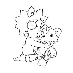 Раскраска: Симпсон (мультфильмы) #23805 - Бесплатные раскраски для печати