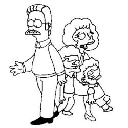 Раскраска: Симпсон (мультфильмы) #23819 - Бесплатные раскраски для печати