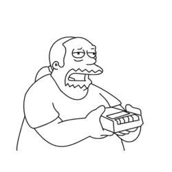 Раскраска: Симпсон (мультфильмы) #23850 - Бесплатные раскраски для печати