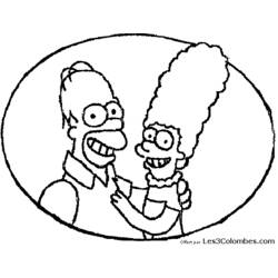 Раскраска: Симпсон (мультфильмы) #23870 - Бесплатные раскраски для печати