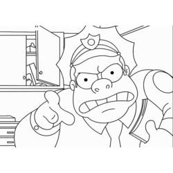 Раскраска: Симпсон (мультфильмы) #23885 - Бесплатные раскраски для печати