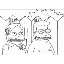 Раскраска: Симпсон (мультфильмы) #23887 - Бесплатные раскраски для печати