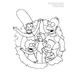 Раскраска: Симпсон (мультфильмы) #23897 - Бесплатные раскраски для печати