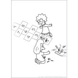Раскраска: Симпсон (мультфильмы) #23937 - Бесплатные раскраски для печати