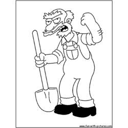 Раскраска: Симпсон (мультфильмы) #23944 - Бесплатные раскраски для печати