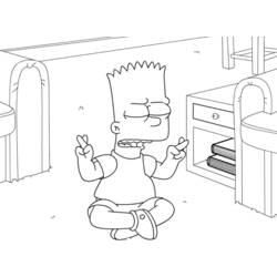 Раскраска: Симпсон (мультфильмы) #23946 - Бесплатные раскраски для печати