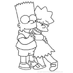 Раскраска: Симпсон (мультфильмы) #23950 - Бесплатные раскраски для печати