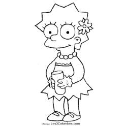 Раскраска: Симпсон (мультфильмы) #23964 - Бесплатные раскраски для печати