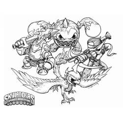 Раскраска: Skylanders (мультфильмы) #43503 - Раскраски для печати