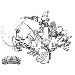 Раскраска: Skylanders (мультфильмы) #43556 - Бесплатные раскраски для печати