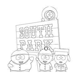 Раскраска: Южный парк (мультфильмы) #31235 - Раскраски для печати