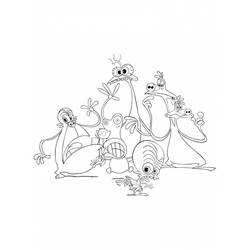 Раскраска: Зинзины космоса (мультфильмы) #34490 - Бесплатные раскраски для печати