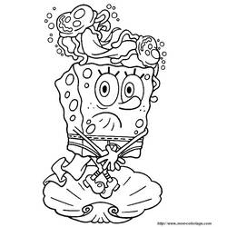 Раскраска: SpongeBob (мультфильмы) #33385 - Бесплатные раскраски для печати