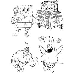 Раскраска: SpongeBob (мультфильмы) #33386 - Бесплатные раскраски для печати