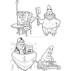 Раскраска: SpongeBob (мультфильмы) #33390 - Бесплатные раскраски для печати