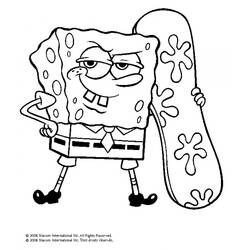 Раскраска: SpongeBob (мультфильмы) #33402 - Раскраски для печати