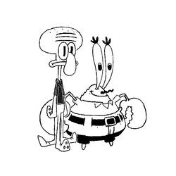 Раскраска: SpongeBob (мультфильмы) #33413 - Бесплатные раскраски для печати
