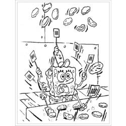 Раскраска: SpongeBob (мультфильмы) #33421 - Бесплатные раскраски для печати