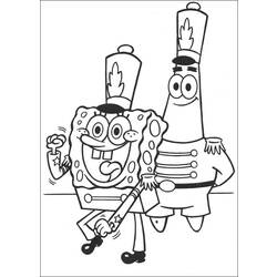Раскраска: SpongeBob (мультфильмы) #33432 - Бесплатные раскраски для печати