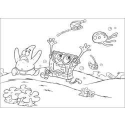 Раскраска: SpongeBob (мультфильмы) #33439 - Раскраски для печати