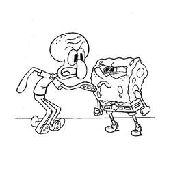 Раскраска: SpongeBob (мультфильмы) #33459 - Бесплатные раскраски для печати