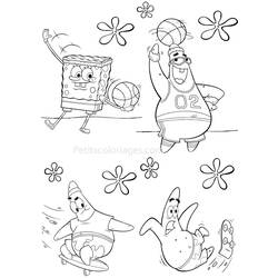 Раскраска: SpongeBob (мультфильмы) #33486 - Раскраски для печати