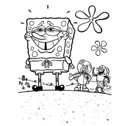 Раскраска: SpongeBob (мультфильмы) #33494 - Бесплатные раскраски для печати